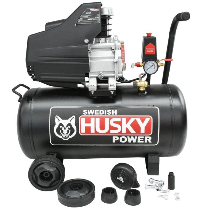 Husky HKC50L Compresor de aire 50 litros motor eléctrico 3.5 Hp